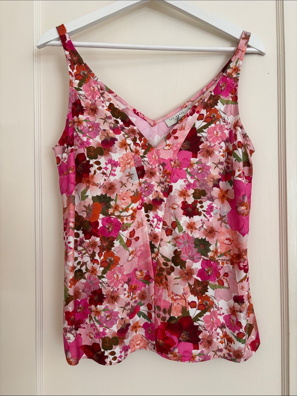Ted Baker Pink Floral V-Neck Camisole